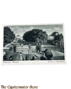 Postkarte 1939 Weltkurstadt Wiesbaden, Kurhaus u. Staatstheater