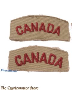 Shoulder flashes CANADA RCAF summer/tropical tunic