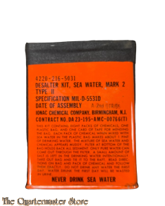 Desalter kit, sea water, mark 2 type II 1966
