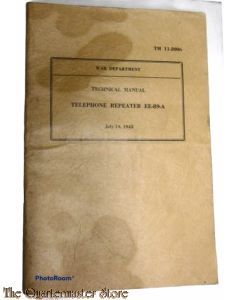 Manual TM 11-2006 Telephone repeater EE-89-A 1943