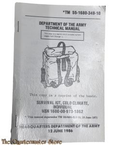 Manual TM 55-1680-348-10 survival kit,Cold Climate Individual  1986