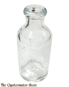 Small glass bottle US Army Medical Department 
