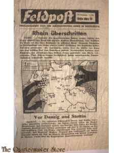 Alliiertes Propagandaflugblatt 2.Weltkrieg, Feldpost 26 no 12 HG dritte Marz