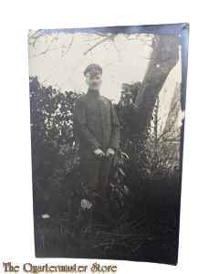 Studio photo 1918 German soldier in uniform 17. Bayer. Inf. Rgr, 2e Komp