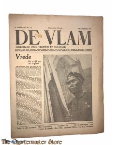 Krant de Vlam, 1e jrg no. 13 , 18 augustus 1945