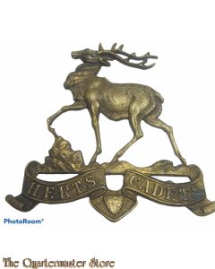 WWII Officers Cap badge Herts Cadets
