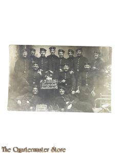 Studio Photo 1917 Artilleristen K.B. Klub Darmstadt (Bischweiler)