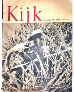 2 Maandelijks blad Kijk No 11, een britsche verkenner sluipt omzichtig door de rimboe van Birma