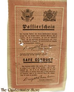 Flugblatt US/GB ZG90.1945 Passierschein/Safe Conduct