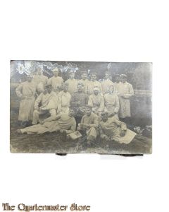 Studio photo 1915 group Soldiers in Hospital clothing 