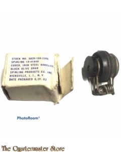 Cover steel black bakelite US Radio equipment stock no , 5820 160 2306