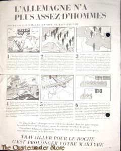 Flugblatt / Leaflet  EH(B).234, L'Allemagne n'a plus asses d'hommes (Germany has insufficient men)