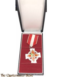 Germany - Feuerwehr Ehrenzeichen, Silber 25 Jahre, boxed (25 years Faithfull service Firedepartment) Nordrhein-Westfalen