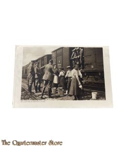 Feld postkarte 1914-18 Willkommene Erfrischungen