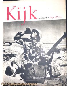 2 Maandelijks blad Kijk no 6 deze dorstige zeesoldaat beladen met handgranaten, rust even uit na de landing op een zuidze-eiland 