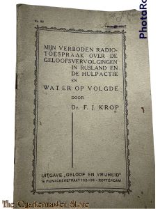 Brochure - Mijn verboden radiotoespraak over de geloofsvervolgingen in Rusland en de hulpactie en wat er op volgde