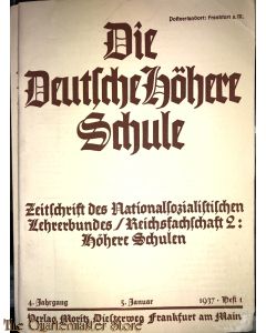 Die Deutsche Höhere Schule , 4 jrgang 5 jan 1937 Heft 1