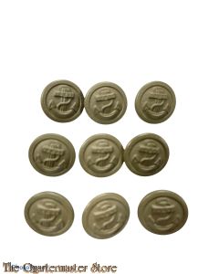 9x Knopfe fur Kriegsmarine sommerjacke  (9 mint  kriegsmarine tropical buttons)