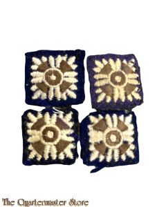 4 shoulder pip ranks (blue)