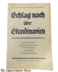 Tornisterschrift 1 Jrg Heft 7 1939/40 Schlag nach uber Skandinavien