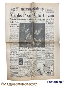 Newspaper Stars and Stripes vol 1 no 168, thursday 11 jan 1945