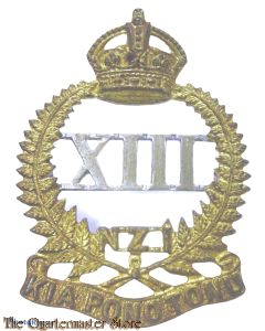 Cap badge 13th (North Canterbury and Westland) 