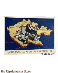 AnsichtsKarte (Mil. Postcard) Wir danken unserem Fuhrer
