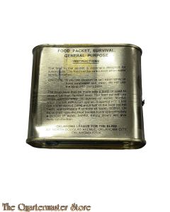 US army Tin food packet survival General purpose 1984