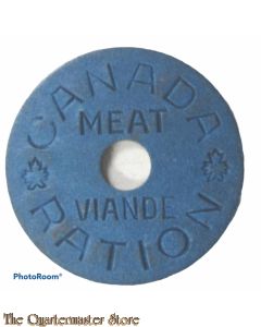 Token Canada Meat ration WW2