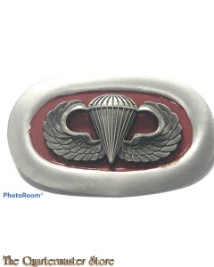 Jumpwing on metal oval 503 Parachute Infantry Regiment (late 40s early 50s production)