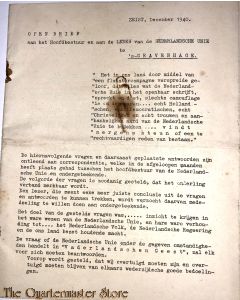 Open brief aan het Hoofdbestuur en Leden van de Nederlandsche Unie 1940