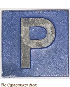 WHW Spende abzeichen Verkehrschild Parkplatze