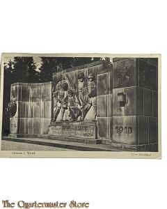 Postkarte 1938 17er Denkmal (Westfalisches nr 17 Inf Regt)