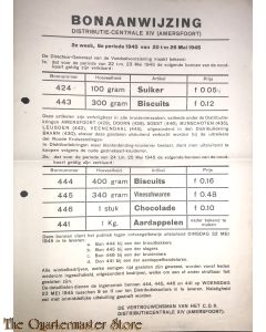 Bonaanwijzing Distributie-centrale XIV (Amersfoort)  2e week, 6e periode 1945 20 t/m 26 mei