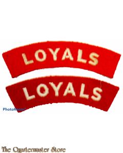 Shoulder  flashes Loyal Regiment (North Lancashire)