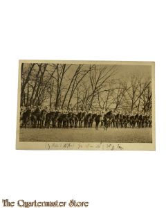 Feld Postkarte 1914-18 Eskadron in Linie