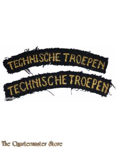 Naam linten Technische troepen (gebogen)