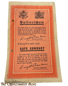 Flugblatt US/GB ZG61.1944 Passierschein/Safe Conduct