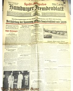 Zeitung Hamburger Fremdenblatt 23 dec 1935