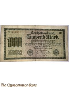 Reichsbanknote  1000 Mark 1922