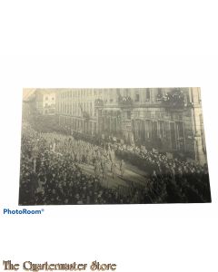 Postcard 1914-18 Bruxelles le 22 novembre 1918, Entree du Roi et des Troupes alliees