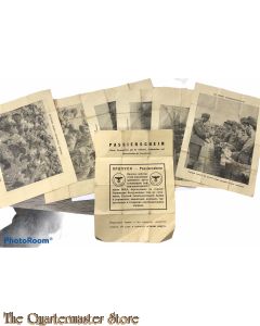 Passierscheine 8x in Russisch (aus Granate) (Set of 8 german leaflets in Russian (shellshot)