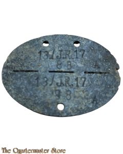 Erkennungsmarke 13 J.R.88  (German WW2 dogtag 13 J.R.  88)