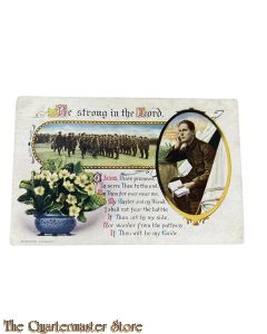 Postcard 1914-18 Be strong in the Lord 