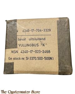 Landmacht Boxed vullingbus “K” voor gasmasker 1951