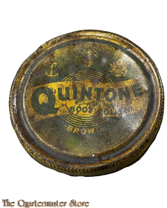 Tin Brown Quintone military boot polish wax WW2