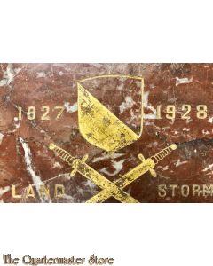Marmeren plaquette Landstorm 1827-1928 
