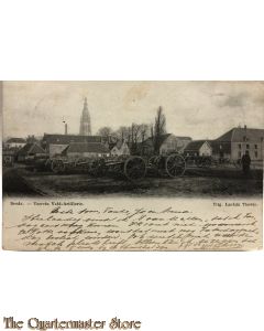 Prent briefkaart mobilisatie 1914 Breda Terrein Veld-Artillerie 