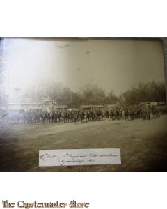 Grote Foto 1e Batterij 2e Regiment Veld artillerie 1 jan 1891 Den Haag