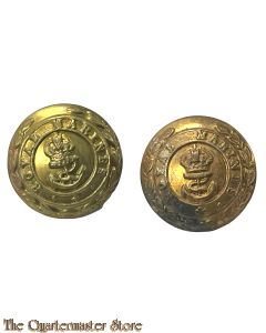 WW2 2  Brass Buttons Royal Marines
